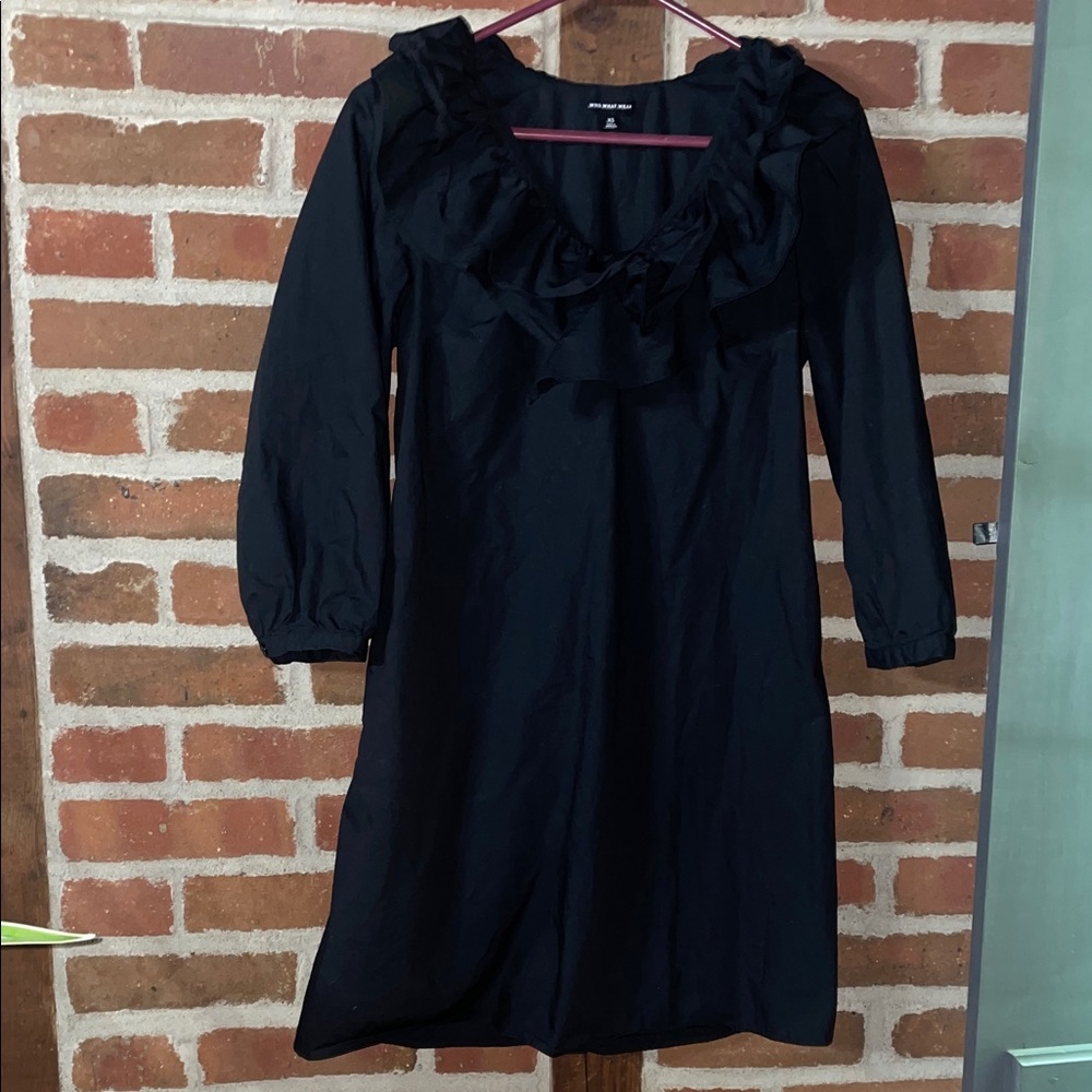 who What Where Long Sleeve Ruffle Dress, size XS